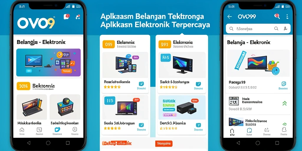 Tampilan antarmuka OVO99 yang modern dan mudah digunakan.