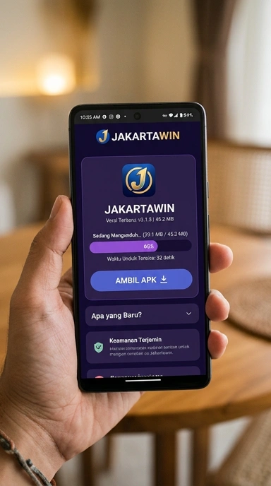 Tampilan halaman APK jakartawin